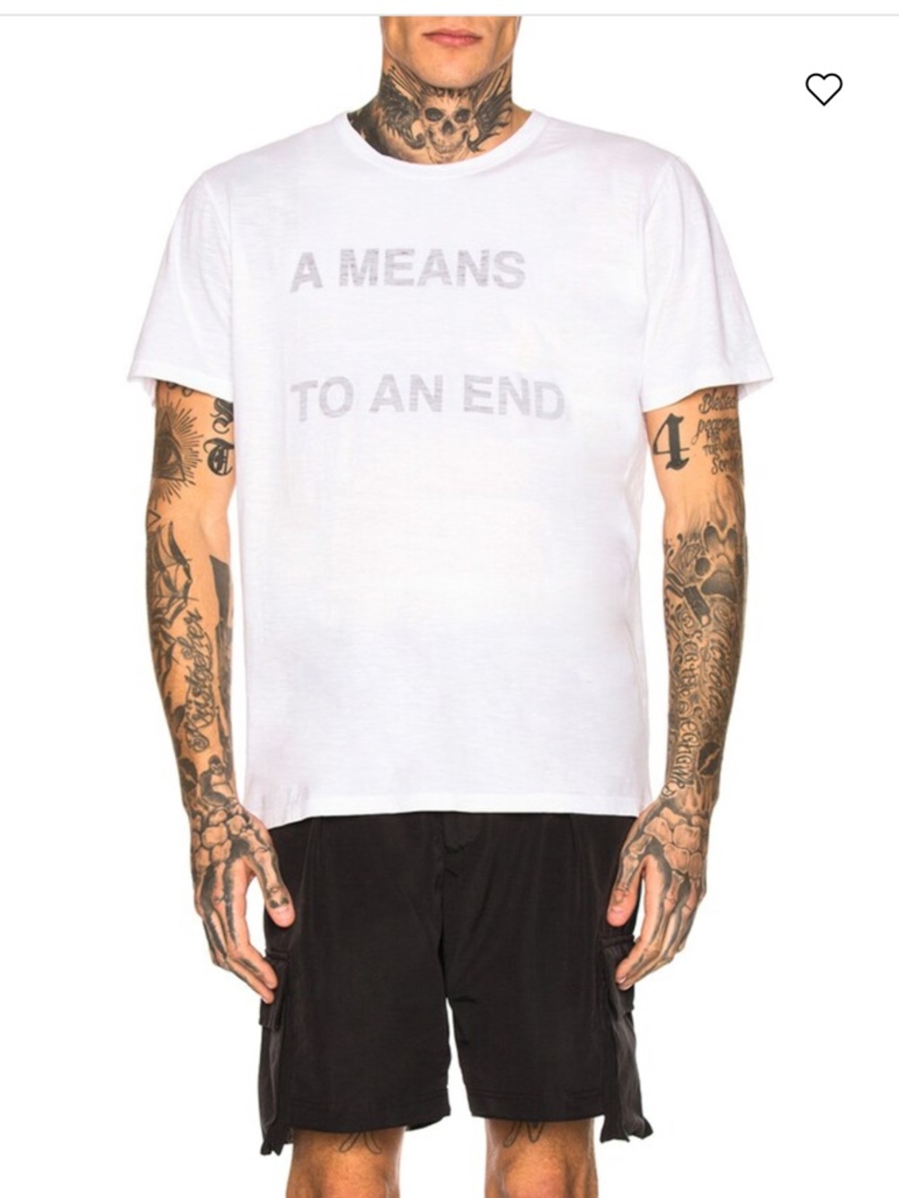RARE Reese Cooper Fever Dream A Means To An End Graphic Men’s White Tee Shirt
